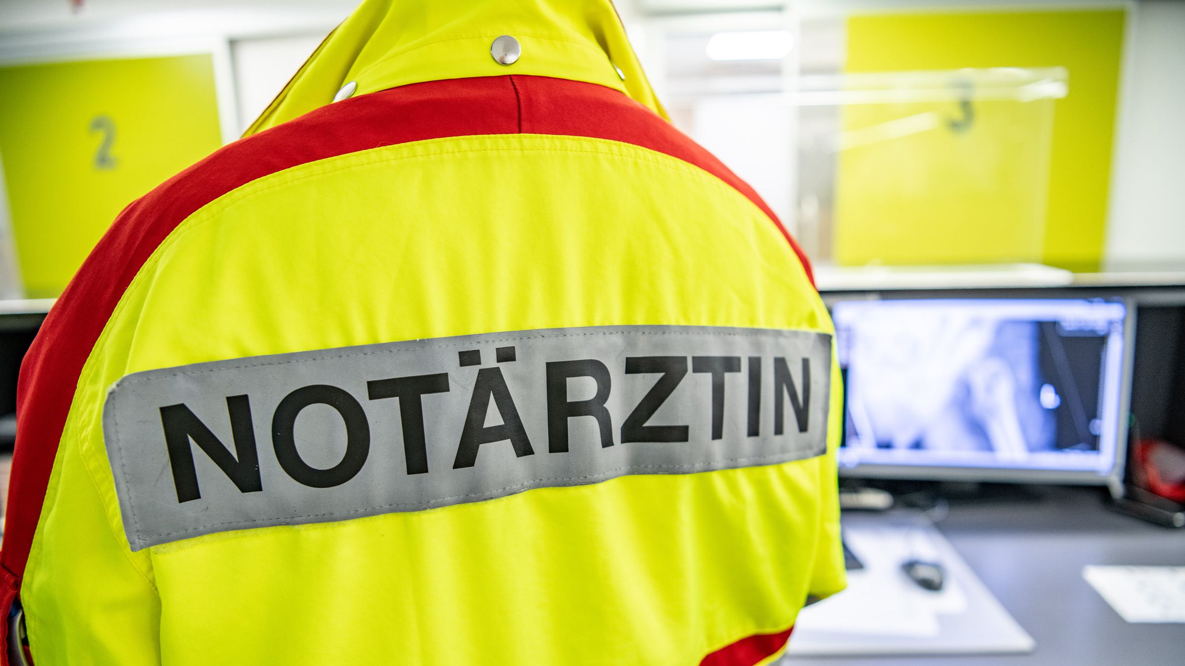 Jacke einer Notärztin